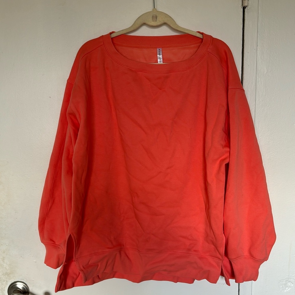 Fabletics crewneck with side slits